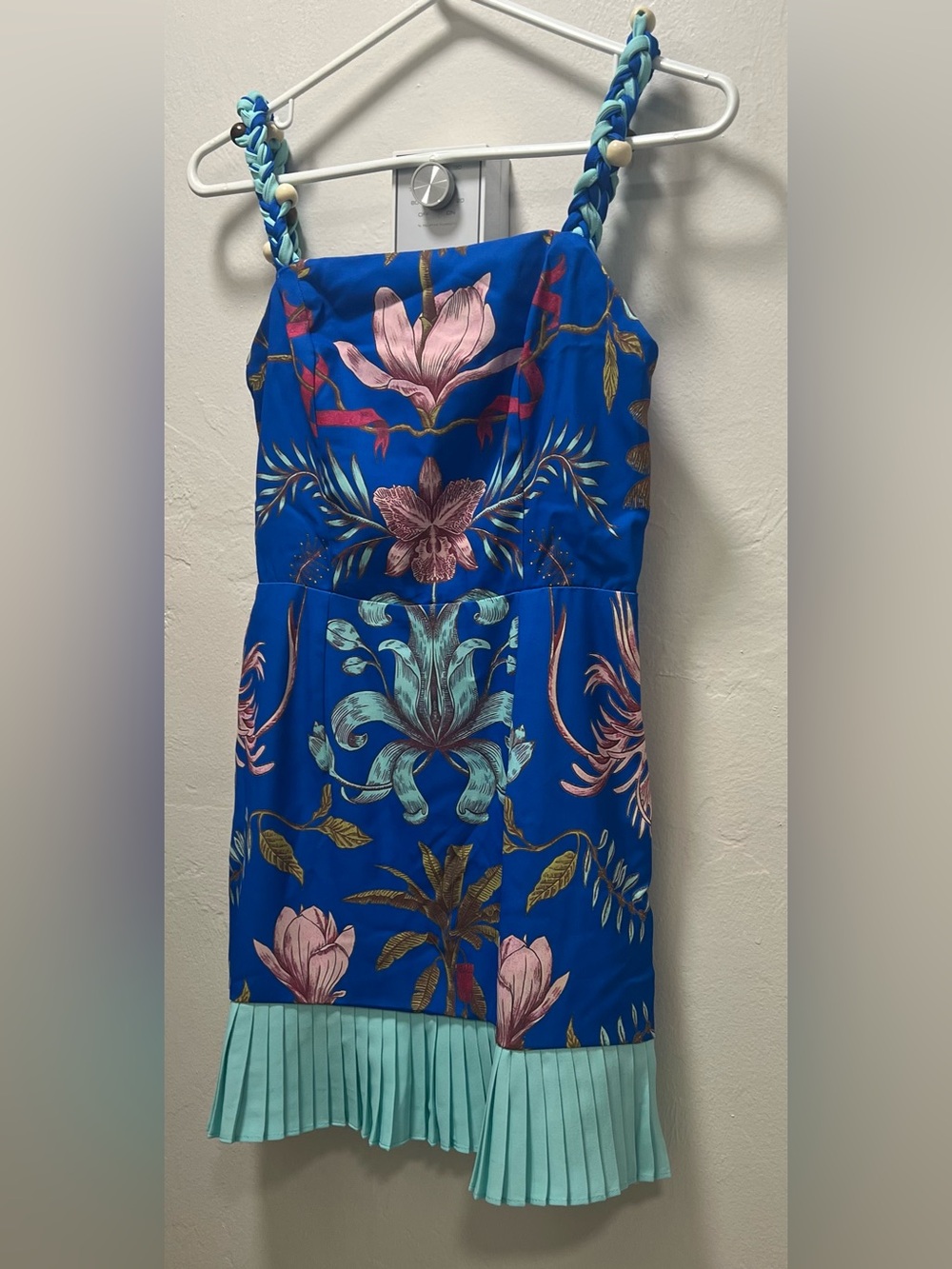 Chicways Floral Pleated-Hem Sundress, size small